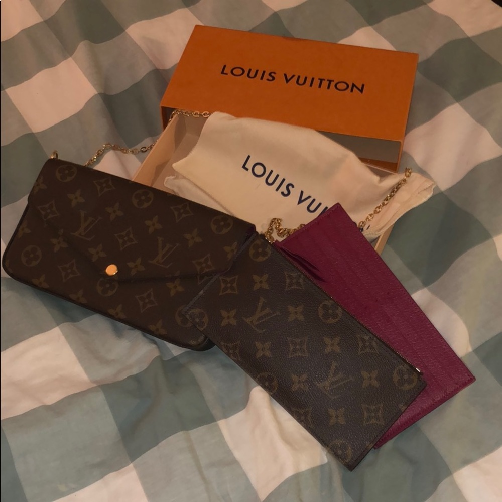 Authentic Louis Vuitton felicie pochette